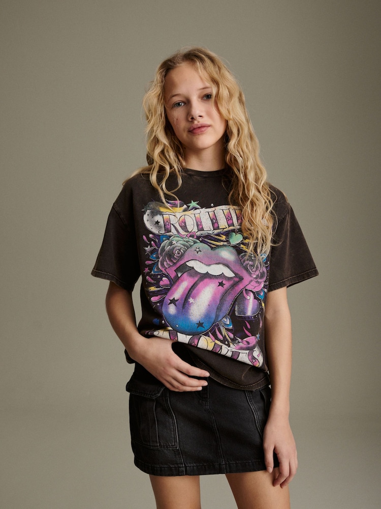 Grey Rolling Stones Oversized T-Shirt (3-16yrs) - Image 1 of 7