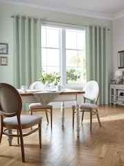 Laura Ashley Sage Louise Star Made to Measure 100% Cotton Curtains - Image 2 of 9