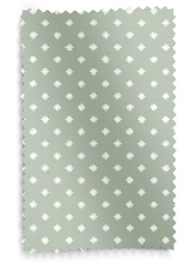 Laura Ashley Sage Louise Star Made to Measure 100% Cotton Curtains - Image 9 of 9