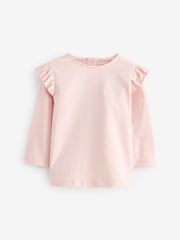 Pink/Grey Baby Long Sleeve Tops 4 Pack - Image 3 of 7