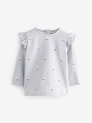 Pink/Grey Baby Long Sleeve Tops 4 Pack - Image 5 of 7