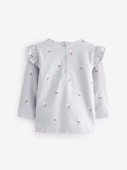 Pink/Grey Baby Long Sleeve Tops 4 Pack - Image 6 of 7