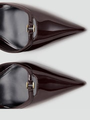 Mango Red Patent Point Toe Kitten Heels - Image 4 of 4