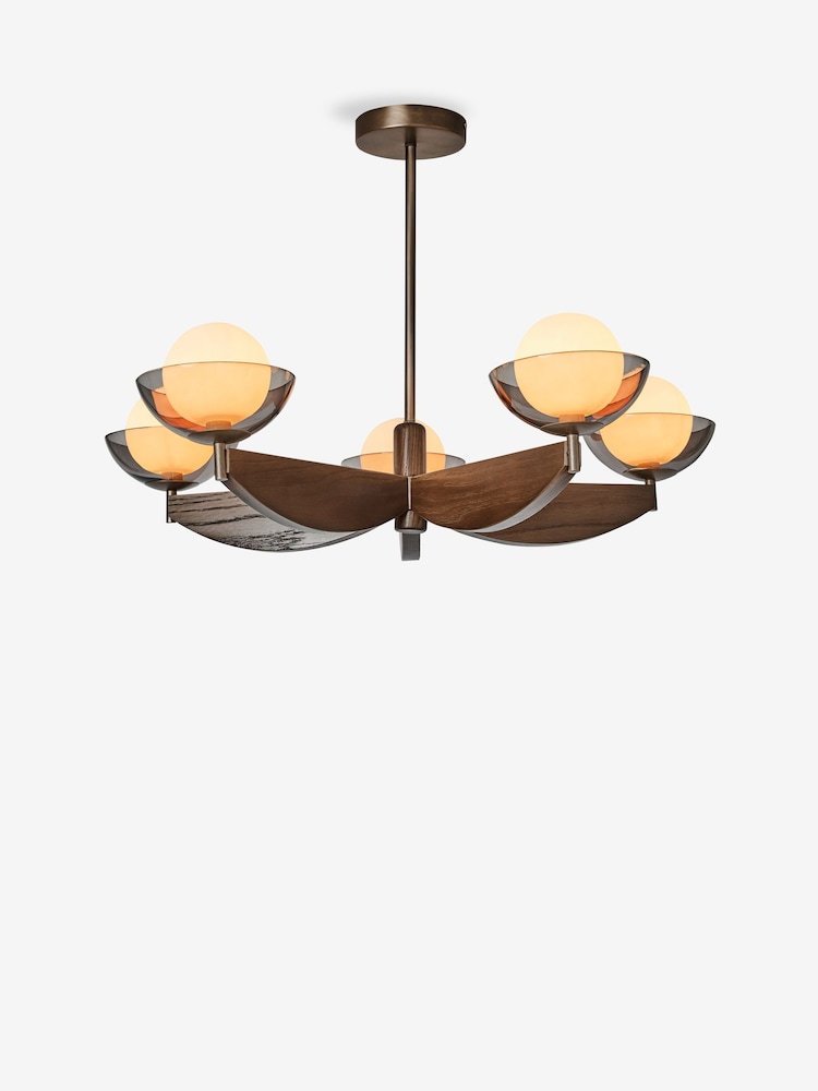 MADE.COM Wood Large Layla Ceiling Light - Image 3 of 3