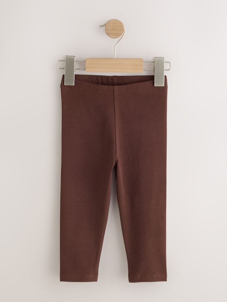 Chocolate Brown Plain Leggings (3mths-7yrs) - Image 1 of 4 Chocolate Brown Plain Leggings (3mths-7yrs) - Image 1 of 4
