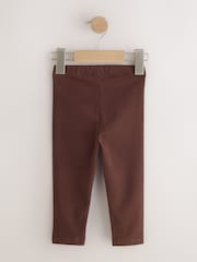 Chocolate Brown Plain Leggings (3mths-7yrs) - Image 2 of 4