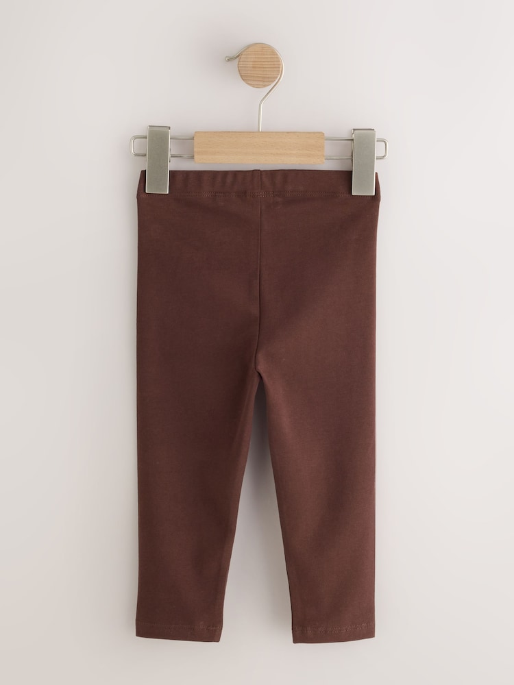 Chocolate Brown Plain Leggings (3mths-7yrs) - Image 2 of 4 Chocolate Brown Plain Leggings (3mths-7yrs) - Image 2 of 4