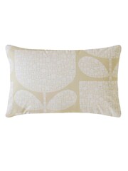 Orla Kiely Cream Block Garden 100% Cotton Pillow Cases - Image 3 of 3