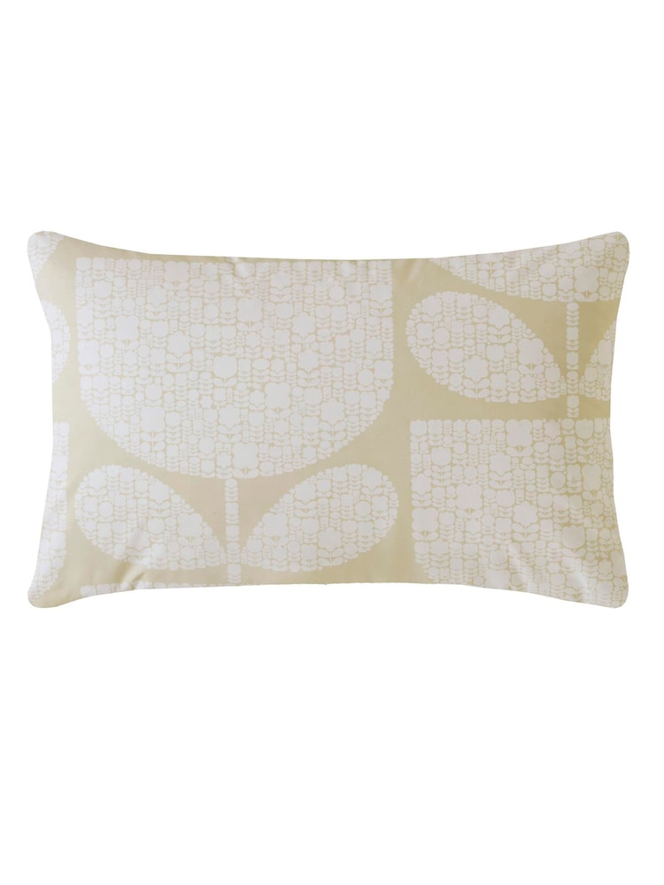 Orla Kiely Cream Block Garden 100% Cotton Pillow Cases - Image 3 of 3