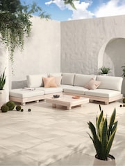 MADE.COM White Avarna Garden Corner Lounge Set - Image 1 of 3