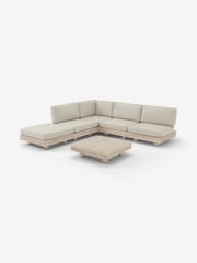 MADE.COM White Avarna Garden Corner Lounge Set - Image 2 of 3