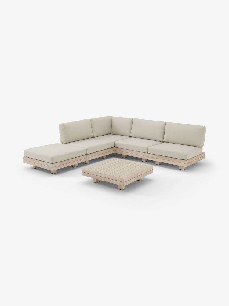 MADE.COM White Avarna Garden Corner Lounge Set - Image 2 of 3