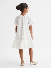 Reiss Ivory Theo 9-13 yrs Embellished Flared Dress - Image 6 of 7