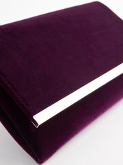 Lila - Clutch-Tasche mit abnehmbarer Umhängekette - Bild 5 von 8