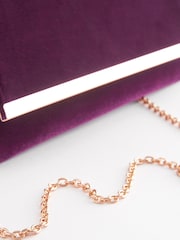 Lila - Clutch-Tasche mit abnehmbarer Umhängekette - Bild 8 von 8