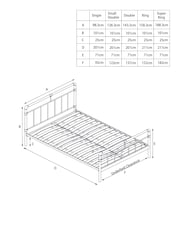 Dark Grey Hanson Metal Bed Frame - Image 5 of 5