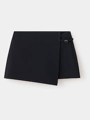 Mango Black Structured Mini Skirt with Fastening - Image 6 of 8
