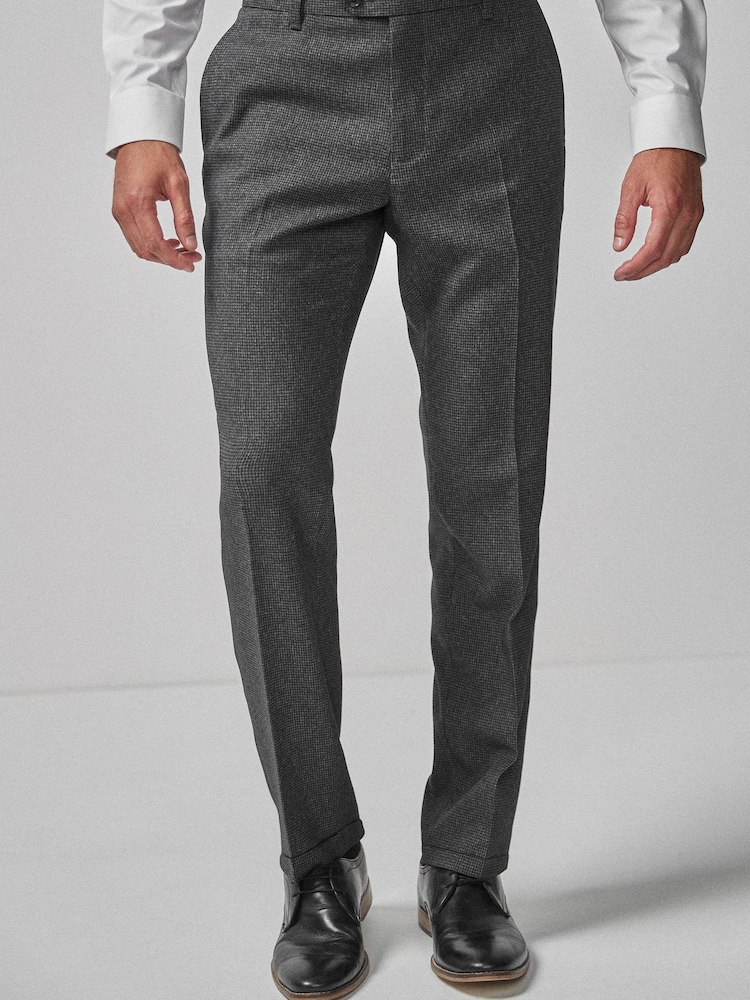 Grey Puppytooth Smart Trousers - Image 1 of 5