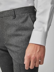 Grey Puppytooth Smart Trousers - Image 3 of 5