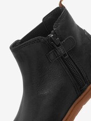Black Wide Fit (G) Leather Ankle Boots - Image 4 of 4