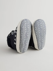 Baker by Ted Baker Boys Navy Borg Trim Boots - Image 3 of 6