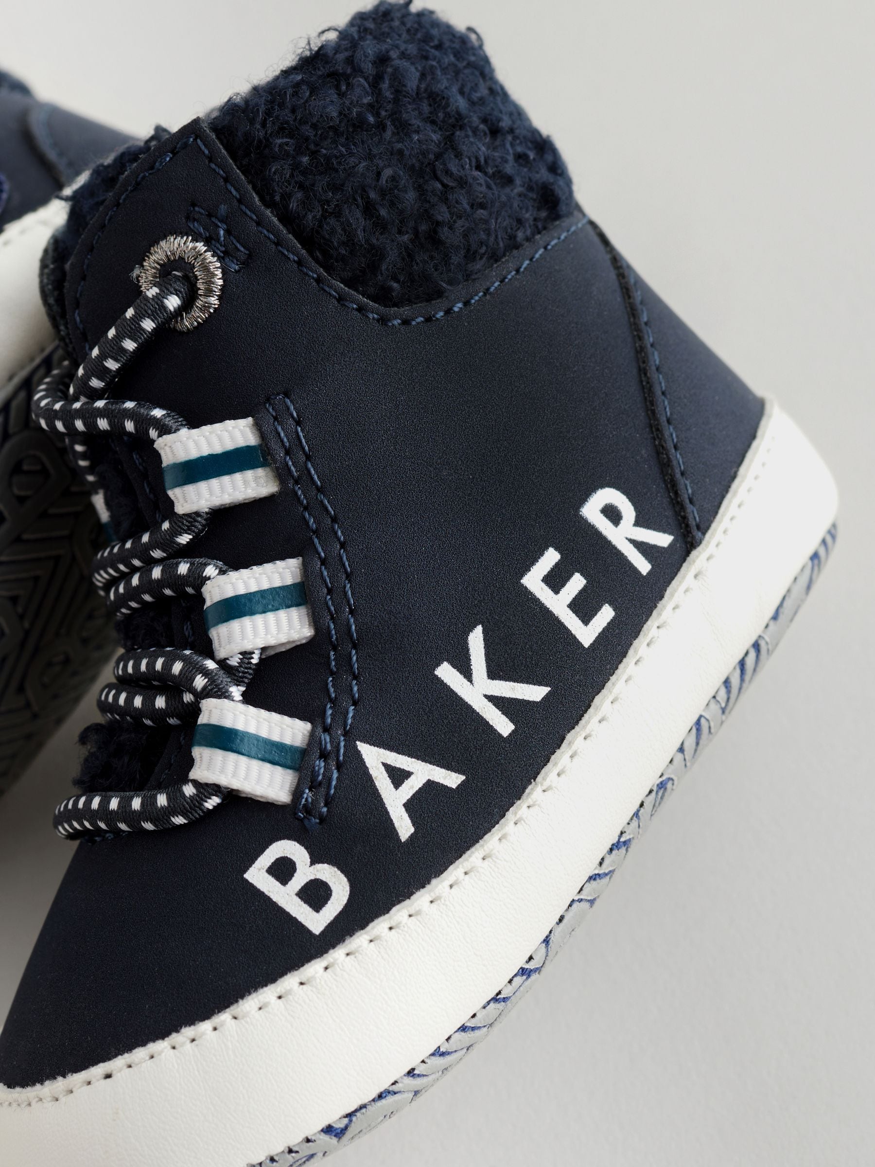 Buy Baker by Ted Baker Boys Navy Borg Trim Boots from Next Austria