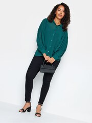 M&Co Green Pleat Sleeve Shirt - Image 4 of 5