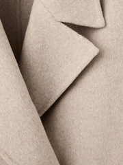 Mango Beige Wool Blend Dropped Shoulder Coat - Image 6 of 7