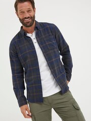 Blau - Fatface Selwood Kariertes Hemd - Bild 1 von 4