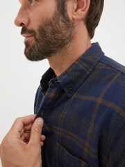 Blau - Fatface Selwood Kariertes Hemd - Bild 3 von 4