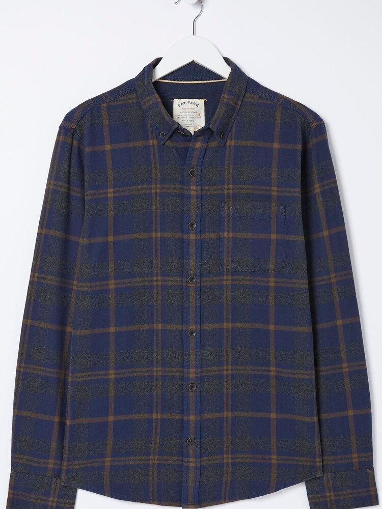 Blau - Fatface Selwood Kariertes Hemd - Bild 4 von 4