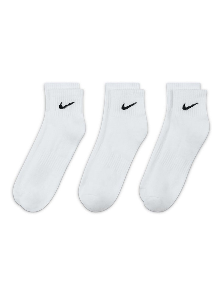 Vit - Ankel - Nike Everyday Cushioned Crew Socks 3 Paket - Bild 2 av 4