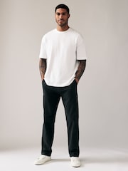 Black Relaxed Fit Stretch Chinos Trousers - Image 3 of 10