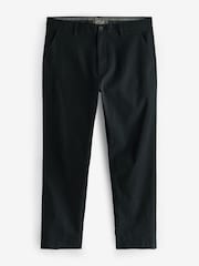 Black Relaxed Fit Stretch Chinos Trousers - Image 7 of 10