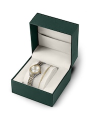 Rotary Silver Two Tone Stainless Steel Watch & Stone Set Bracelet Set - Image 6 of 6
