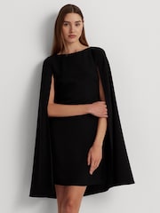 Lauren Ralph Lauren Petra Cape Georgette Cocktail Dress - Image 3 of 11