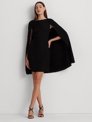 Lauren Ralph Lauren Petra Cape Georgette Cocktail Dress - Image 5 of 11