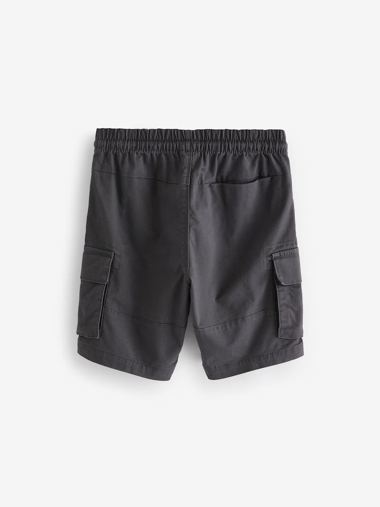 Charcoal Grey/Stone Cargo Shorts 2 Pack (3-16yrs) - Image 2 of 4
