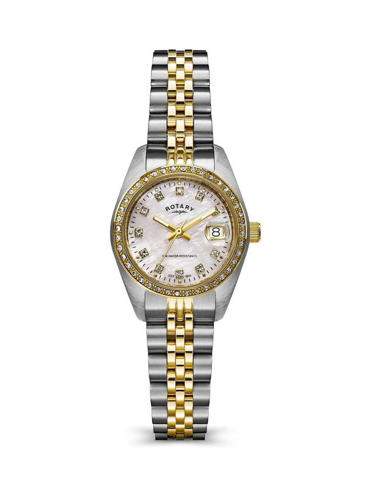 Rotary Silver White Dial Two Tone Stainless Steel Bracelet Watch - Image 2 of 6
