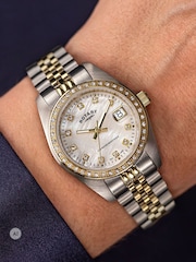 Rotary Silver White Dial Two Tone Stainless Steel Bracelet Watch - Image 3 of 6