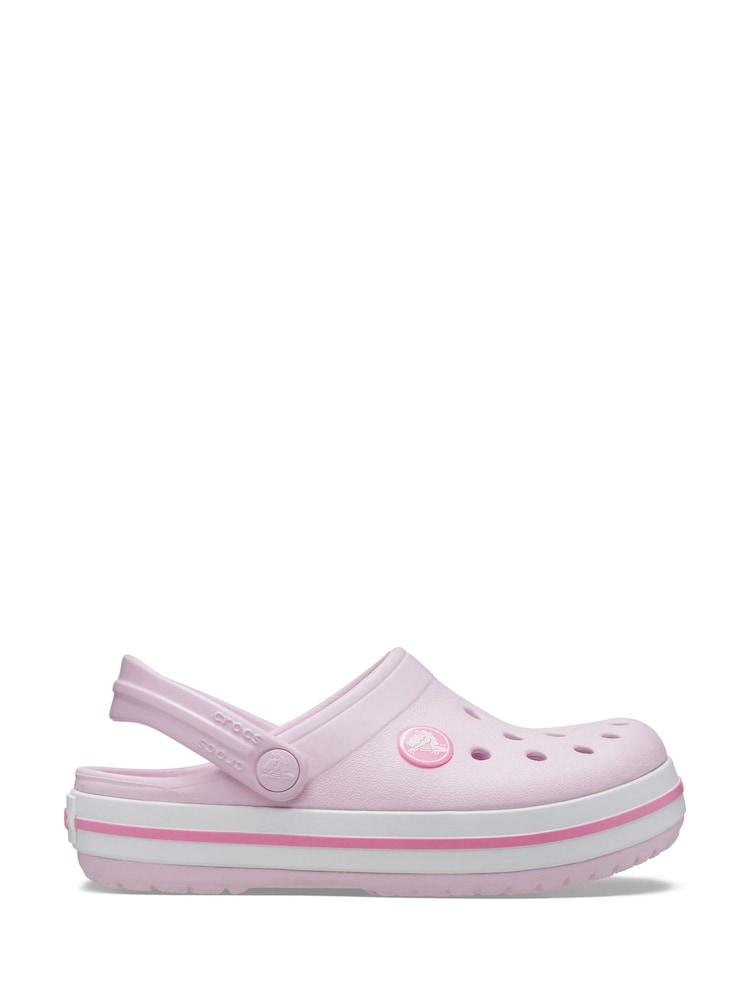 Crocs Pink Crocband Toddler Clogs - Image 1 of 4