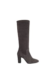 Dune London Purple Wide Fit Simple Stretch Knee High Boots - Image 2 of 5