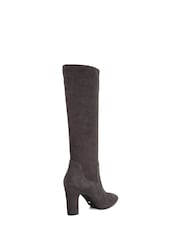 Dune London Purple Wide Fit Simple Stretch Knee High Boots - Image 3 of 5