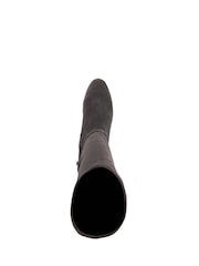 Dune London Purple Wide Fit Simple Stretch Knee High Boots - Image 4 of 5