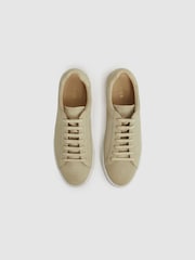 Reiss Stone Finley Suede Suede Trainers - Image 3 of 5