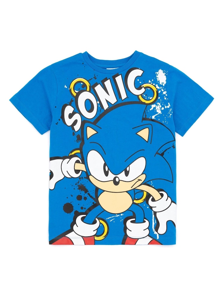 Vanilla Underground Red Sonic 100% Cotton T-Shirts 2 Pack - Image 5 of 7