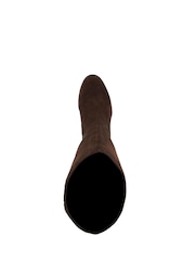 Dune London Brown Wide Fit Starlling Knee High Boots - Image 4 of 5