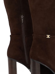 Dune London Brown Wide Fit Starlling Knee High Boots - Image 5 of 5