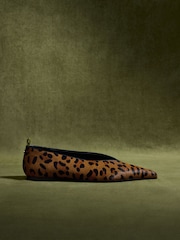CERENE Leopard Delphine Pointed Toe Ballet Flats - Image 2 of 5