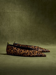 CERENE Leopard Delphine Pointed Toe Ballet Flats - Image 3 of 5